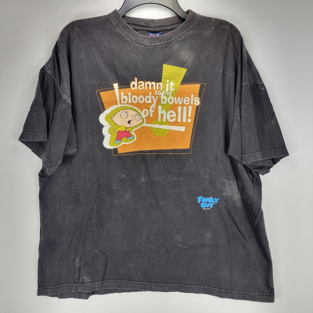 Family Guy Stewie Vintage 1999 90s Season 1 Fox TV Shirt Mens XL Rare Distressed